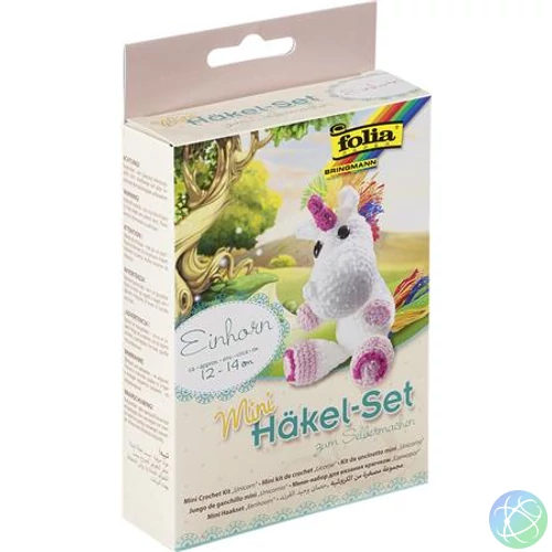 Mini horgolókészlet, FOLIA, „Unicorn”