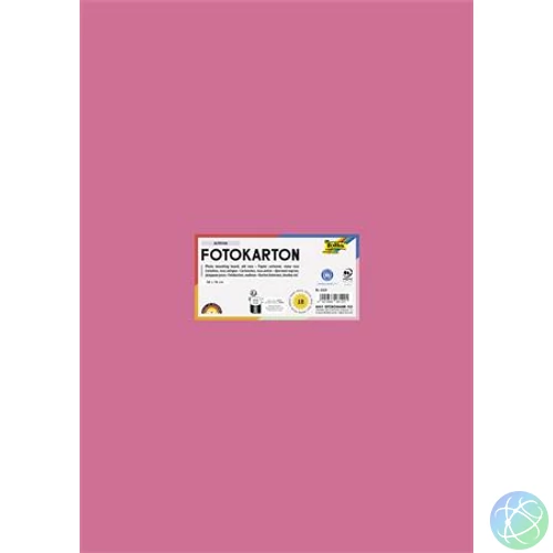Dekorkarton, 2 oldalas, 50x70 cm, 300 g, 10 lap, FOLIA, fáradt rózsaszín