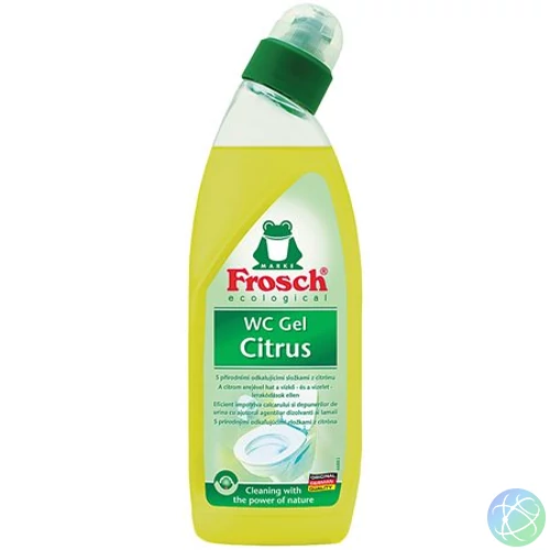 WC tisztítógél, 750 ml, FROSCH, citrus