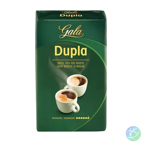 Kávé, pörkölt, őrölt, 250 g, GALA "Dupla"