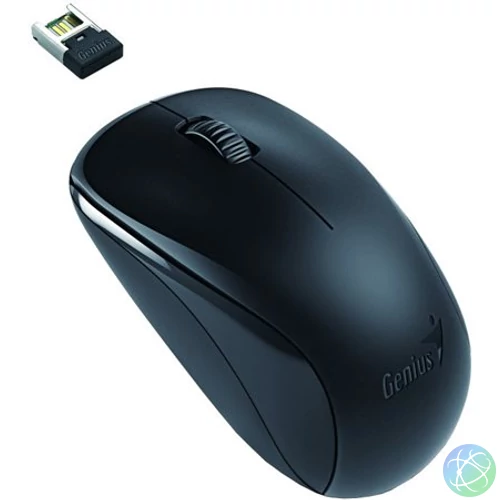 Egér, vezeték nélküli, optikai, normál méret, GENIUS "NX-7000" fekete