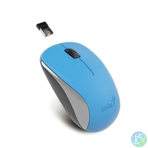 Egér, vezeték nélküli, optikai, normál méret, GENIUS "NX-7000" kék
