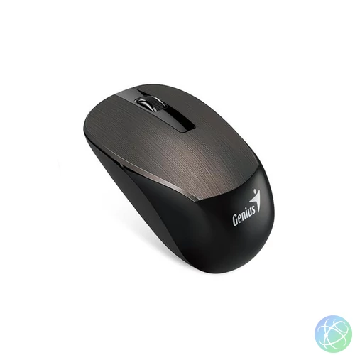 Egér, vezeték nélküli, optikai, normál méret, GENIUS "NX-7015" csokoládé barna