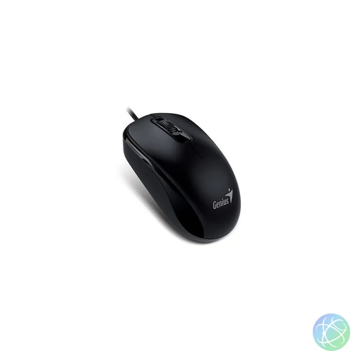 Egér, vezetékes, optikai, normál méret, USB, GENIUS "DX-120", fekete