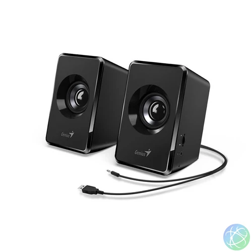 Hangszóró, 2.0, 3W, USB táp, GENIUS "SP-U125", fekete