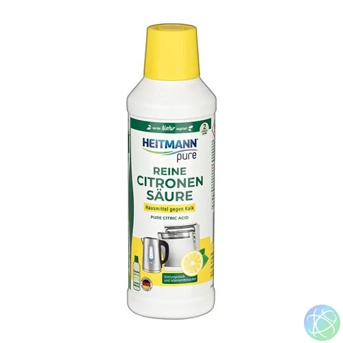 Vízkőoldó folyadék, citromsavval, 500 ml, HEITMANN "Pure"