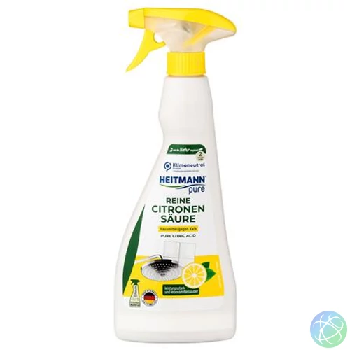 Vízkőoldó spray, citromsavval, 500 ml, HEITMANN "Pure"