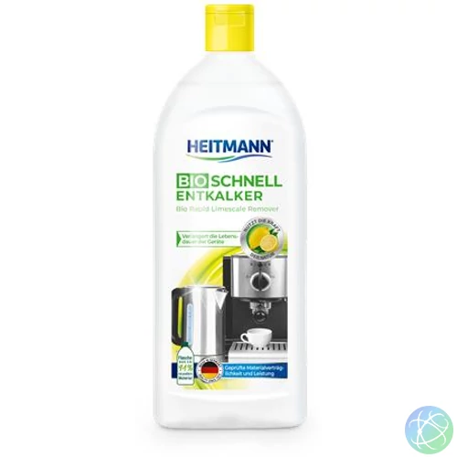 Vízkőoldó folyadék, háztartási gépekhez, 250 ml, HEITMANN "Bio"