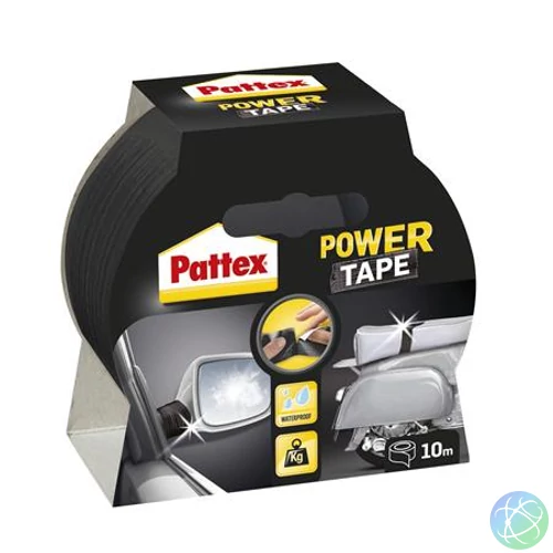 Ragasztószalag, 50 mm x 10 m, HENKEL "Pattex Power Tape", fekete