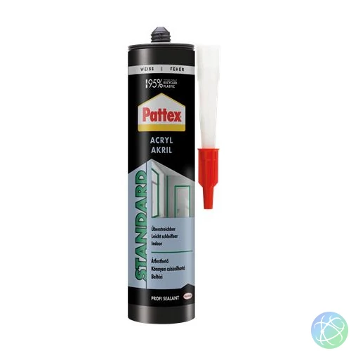 Tömítőanyag, akril, 437 g, HENKEL "Pattex Akril", fehér