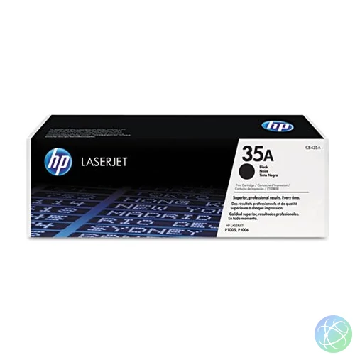CB435A Lézertoner LaserJet P1005, P1006 nyomtatókhoz, HP 35A, fekete, 1,5k