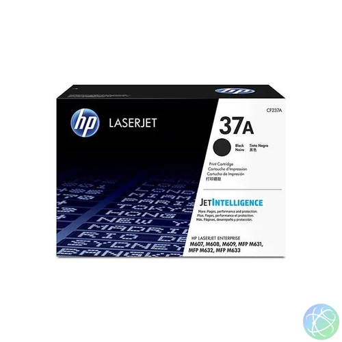 CF237A Lézertoner LaserJet MFP M631,632,633,M607,608,609 nyomtatókhoz, HP 37A, fekete, 11k