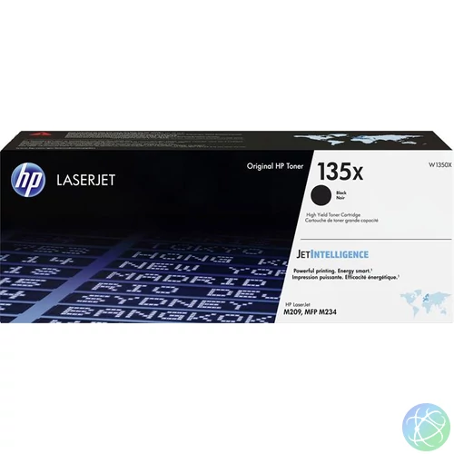 W1350X Lézertoner LaserJet M209, MFP M234 nyomtatókhoz, HP 135X, fekete, 2,4k