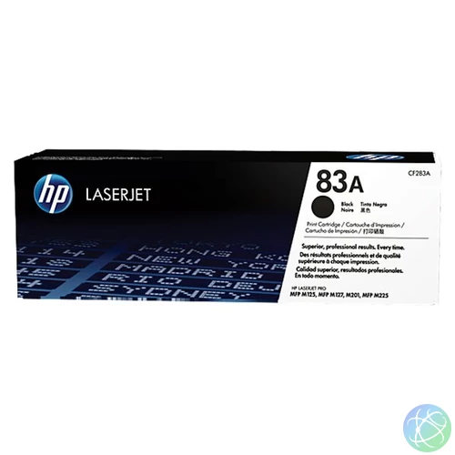 CF283A Lézertoner LaserJet Pro M125, M126, M127, M128 nyomtatókhoz, HP 83A, fekete, 1,5k