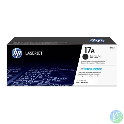 CF217A Lézertoner LaserJet M102, M130 nyomtatókhoz, HP 17A, fekete, 3,5k