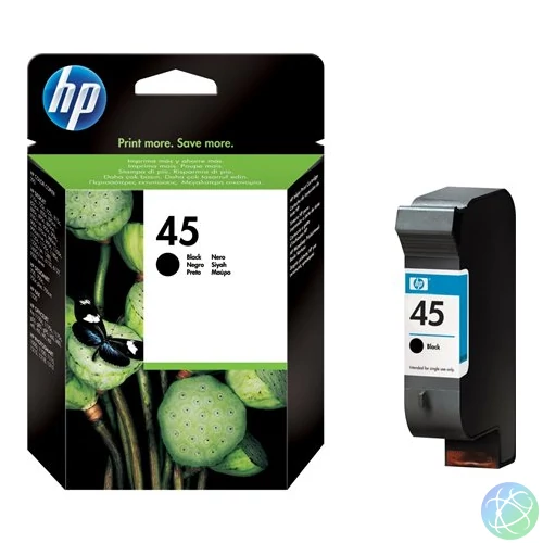 51645AE Tintapatron DeskJet 710c, 720c, 815c nyomtatókhoz, HP 45, fekete, 42ml