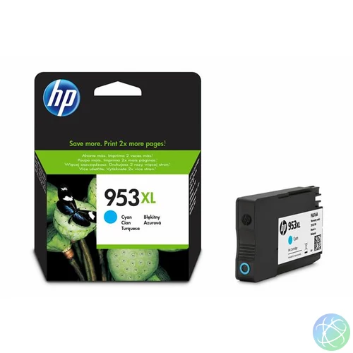 F6U16AE Tintapatron OfficeJet Pro 8210, 8700-as sorozathoz, HP 953XL, cián, 1,6k