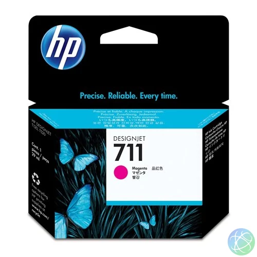 CZ131A Tintapatron DesignJet T120,T520 nyomtatókhoz, HP 711, magenta, 29 ml