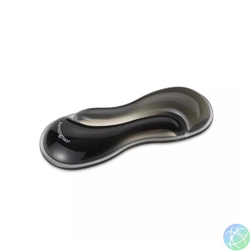Csuklótámasz egérhez/trackball-hoz, géltöltésű, KENSINGTON "Slim DuoGel", fekete-szürke