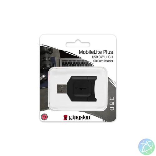 Kártyaolvasó, SD kártyához, USB 3.2 Gen 1, KINGSTON "MobileLite Plus"