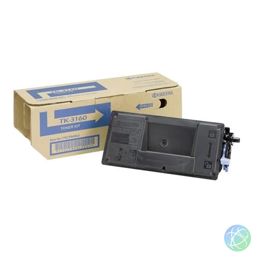 TK3160 Lézertoner P3045dn, 3050dn, 3055dn, 3060dn nyomtatókhoz, KYOCERA, fekete, 12,5k