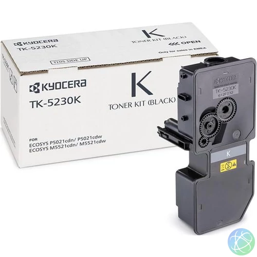 TK5230 Lézertoner M5521CDN, 5521CDW, P5021CDN, 5021CDW nyomtatókhoz, KYOCERA, fekete, 2,6k