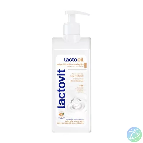 Testápoló, 400 ml, LACTOVIT "Lactooil", száraz bőrre