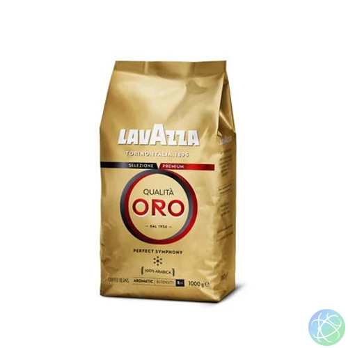 Kávé, pörkölt, szemes, 1000 g, LAVAZZA "Qualita Oro"