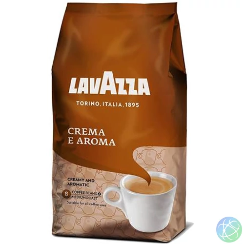 Kávé, pörkölt, szemes, 1000 g, LAVAZZA "Crema e Aroma"