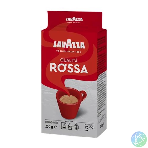 Kávé, pörkölt, őrölt, 250 g, LAVAZZA "Qualita Rossa"