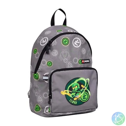 Hátizsák, LEGO "Ninjago Elemental Master of Energy", szürke-mintás