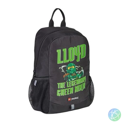 Hátizsák, közepes, LEGO "Ninjago Lloyd", fekete-mintás