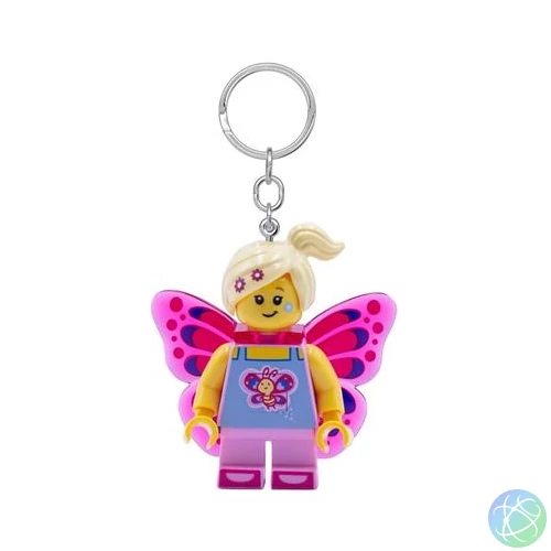 Kulcstartó, LED világítással, LEGO "Butterfly Girl"