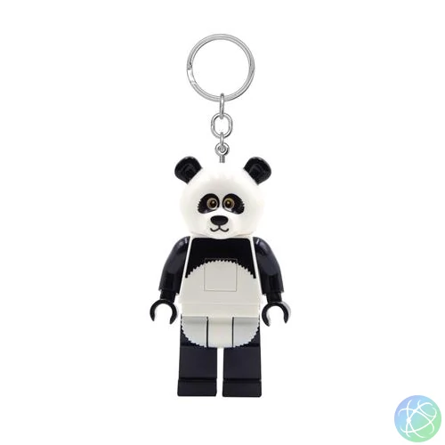 Kulcstartó, LED világítással, LEGO "Panda Guy"