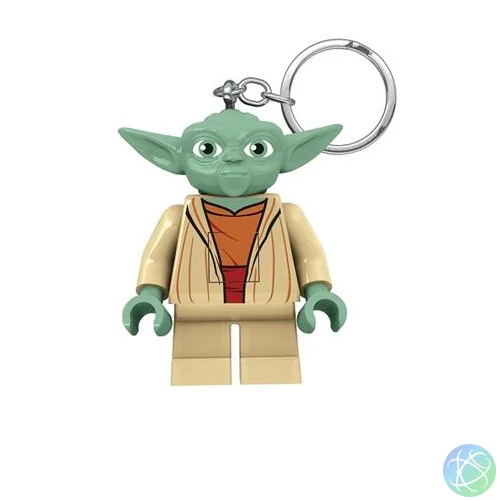 Kulcstartó, LED világítással, LEGO "Star Wars Yoda"