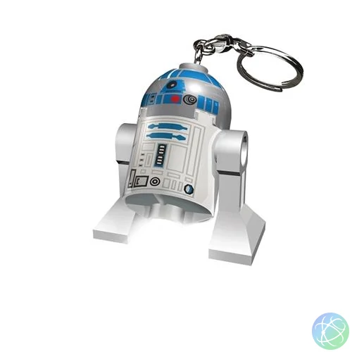 Kulcstartó, LED világítással, LEGO "Star Wars R2D2"
