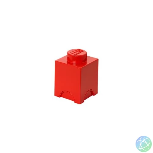 Tárolódoboz, szögletes, LEGO, piros
