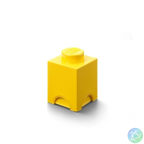 Tárolódoboz, szögletes, LEGO, sárga