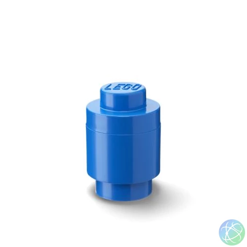 Tárolódoboz, henger, LEGO, kék