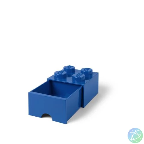 Tárolódoboz, fiókos, LEGO "Brick", kék