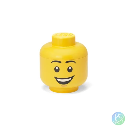 Tárolódoboz, fej, kicsi, LEGO, Happy Boy