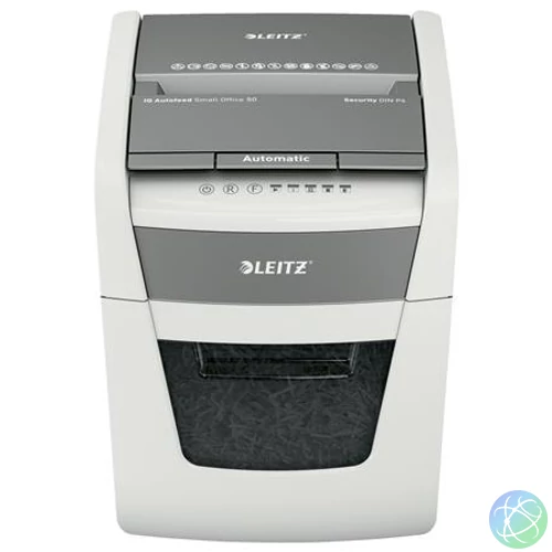 Iratmegsemmisítő, konfetti, 50 lap, LEITZ "IQ AutoFeed SmallOffice 50 P4 Pro"
