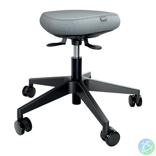 Munkaszék, görgős, ergonomikus, LEITZ "Ergo Comfort Active", világosszürke