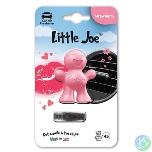 Autóillatosító, szellőzőrácsra, LITTLE JOE "Strawberry", s.rózsaszín