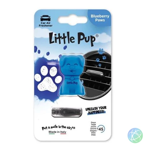 Autóillatosító, szellőzőrácsra, LITTLE JOE "PUP Blueberry Paws", kék