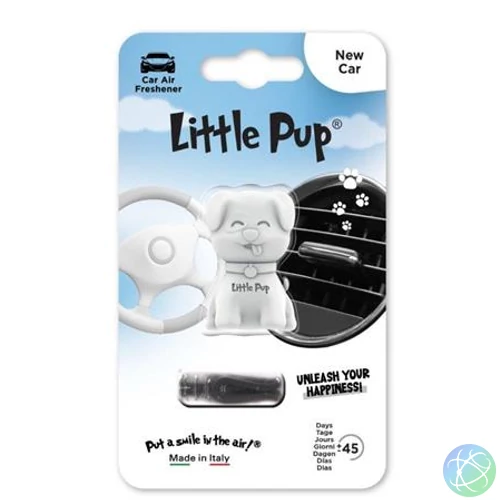 Autóillatosító, szellőzőrácsra, LITTLE JOE "PUP New Car", fehér
