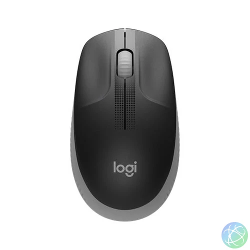 Egér, vezeték nélküli, optikai, USB, LOGITECH, "M190", szürke