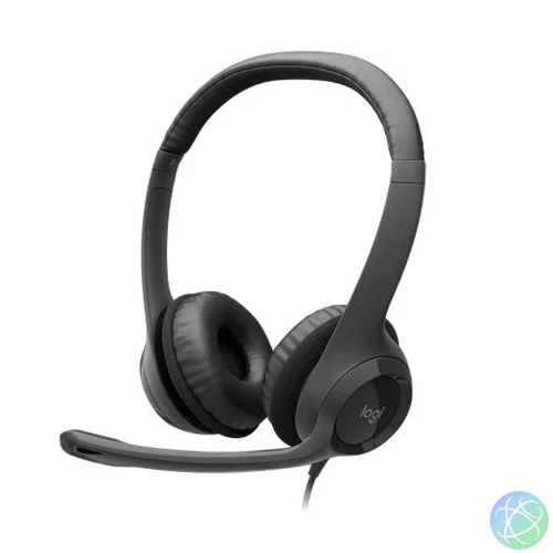 Fejhallgató, mikrofonnal, USB csatlakozás, LOGITECH "H390"