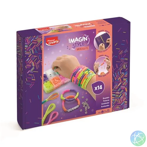 Karkötő készítő készlet, neon, MAPED CREATIV "Imagin` Style"
