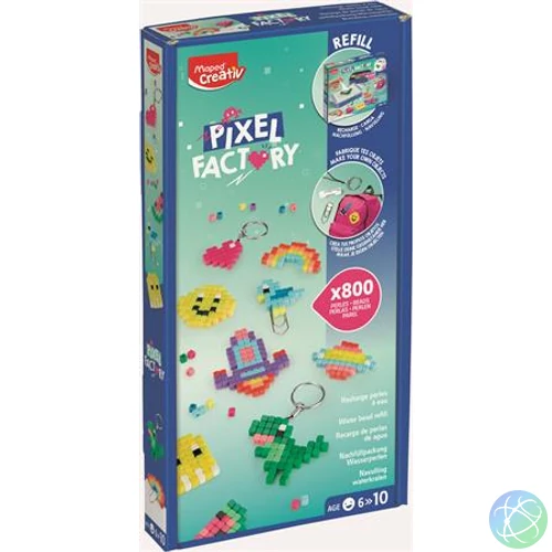 Pixel-gyár gyöngy készlet, utántöltő, MAPED CREATIV "Pixel Factory"